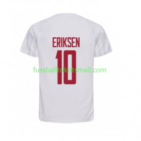 Fußballtrikots Dänemark Christian Eriksen 10 FIFA WM 2022 Kurzarm Auswärts-trikot kaufen